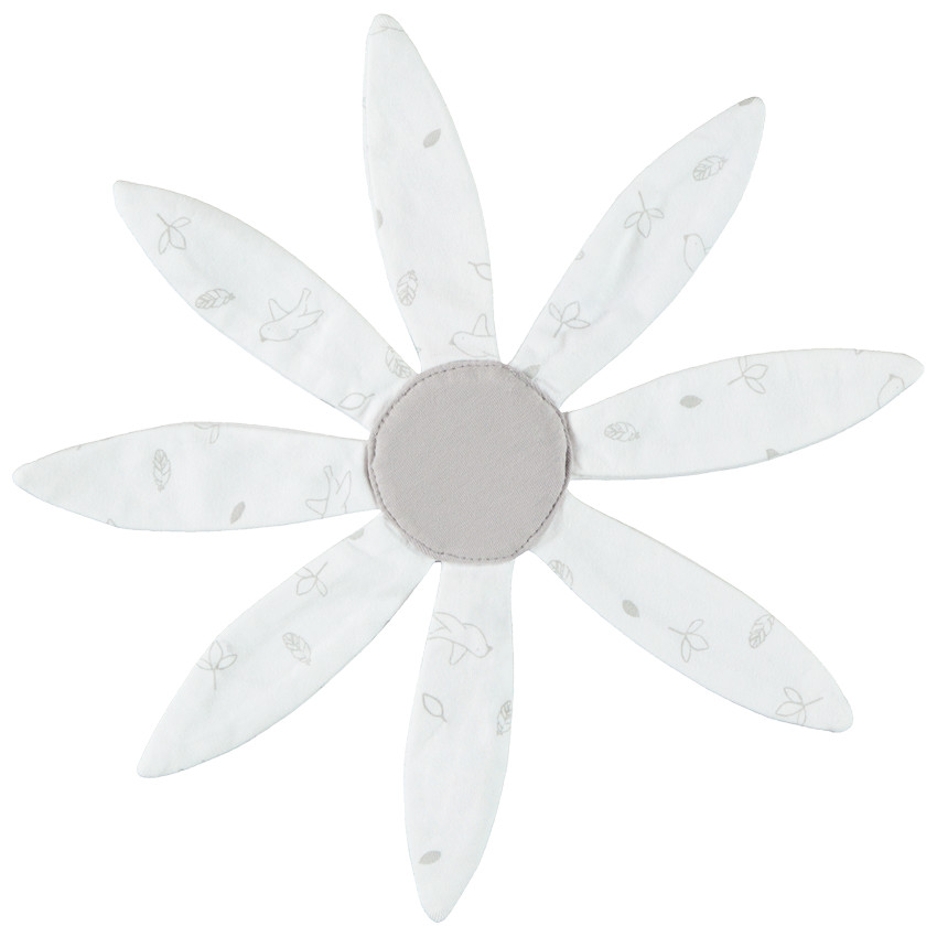 Doudou plat spécial bébés prématurés fleur 