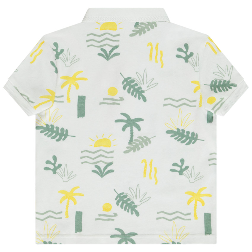 Poloshirt met korte mouwen en fantasieprint voor jongens 