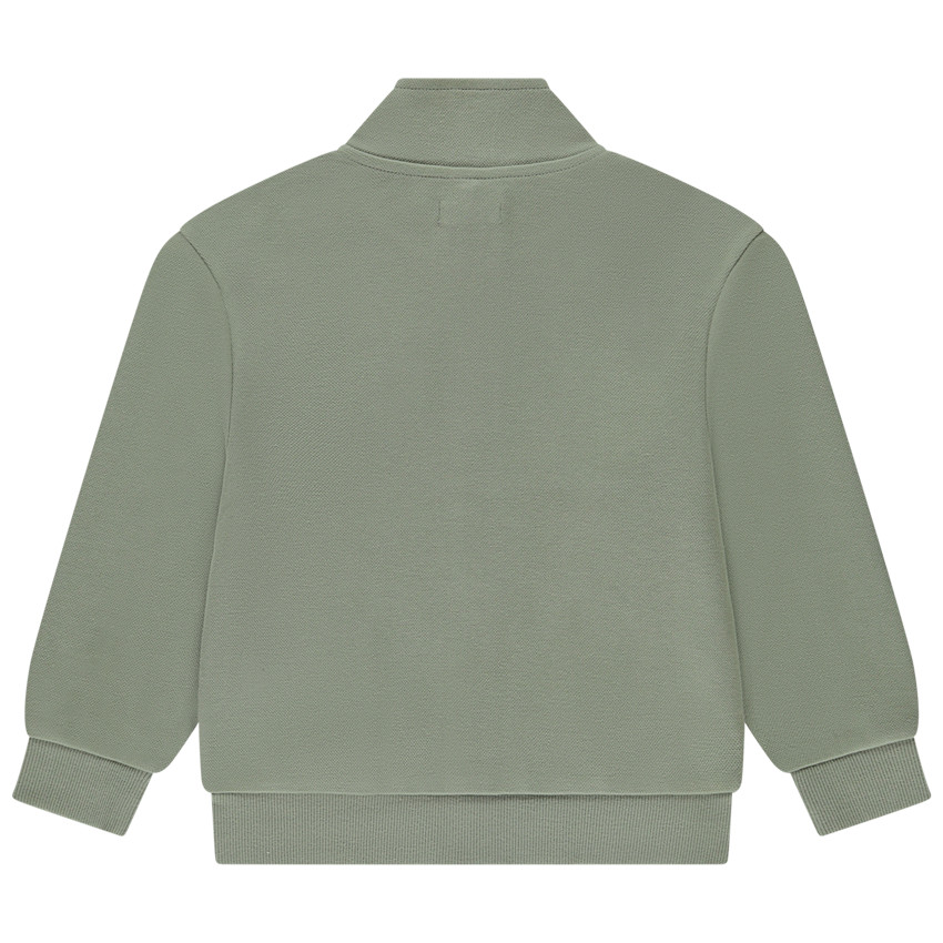 Gilet zippé à col montant et poche garçon 