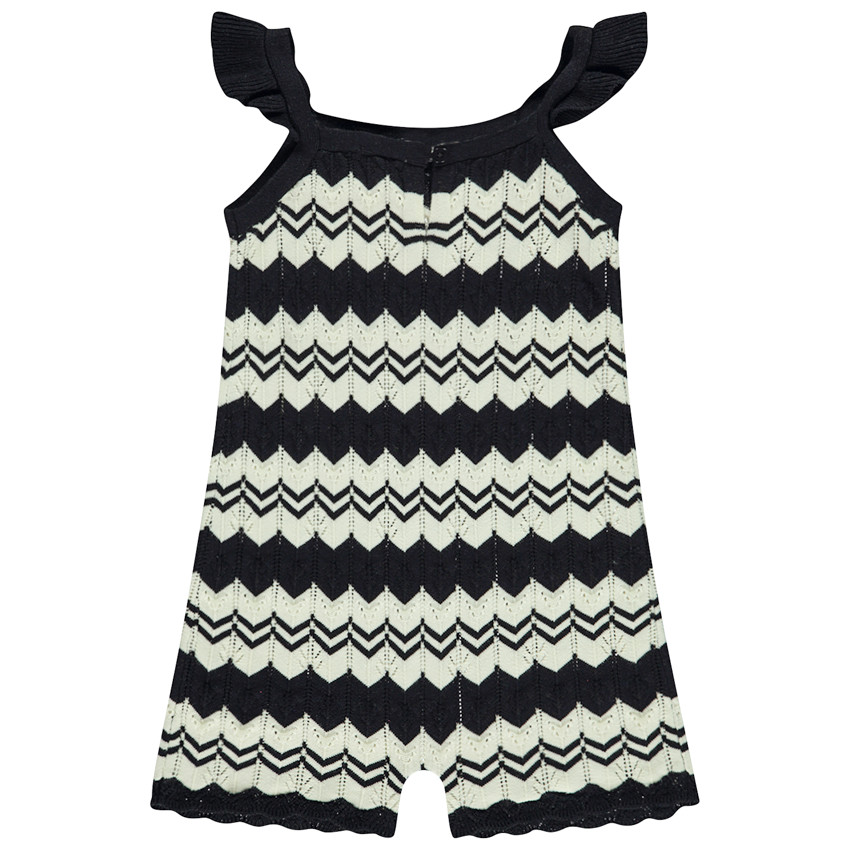 Korte jumpsuit in gaas met fantasie motieven voor meisjes 