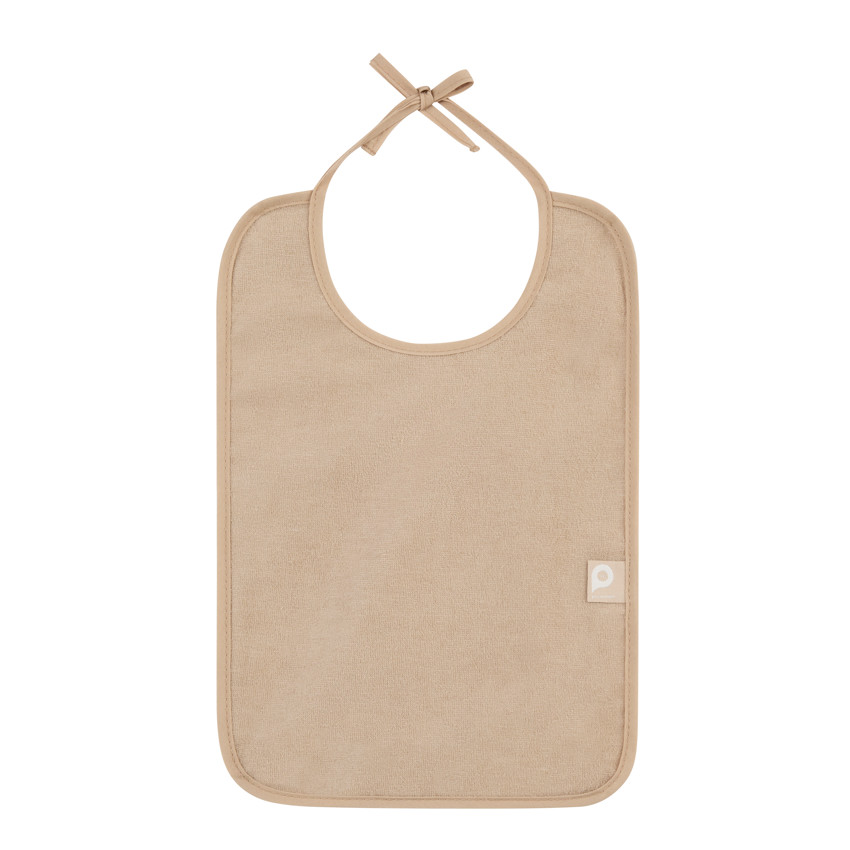 Lot de 7 bavoirs grand modèles - Beige 