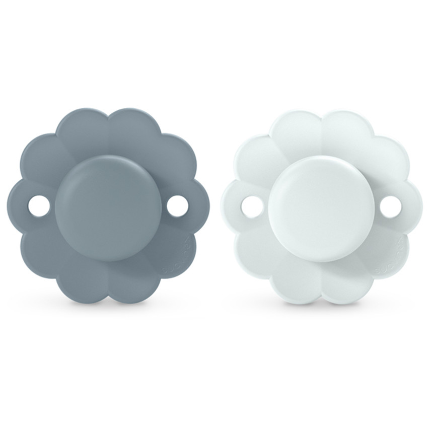 Fopspeen Wonder siliconen Lake/Blue 0/6M 2stks 