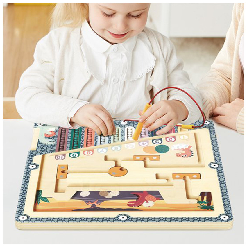 Labyrinthe d'œufs de dinosaures en bois 36m+ 