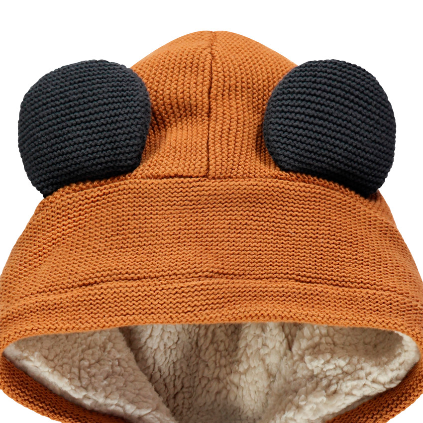 Veste à capuche en tricot pour bébé garçon 