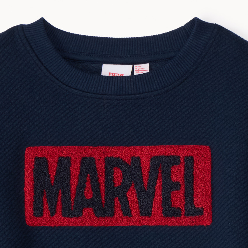 Sweater met Marvel-geborduurde patches voor jongens 