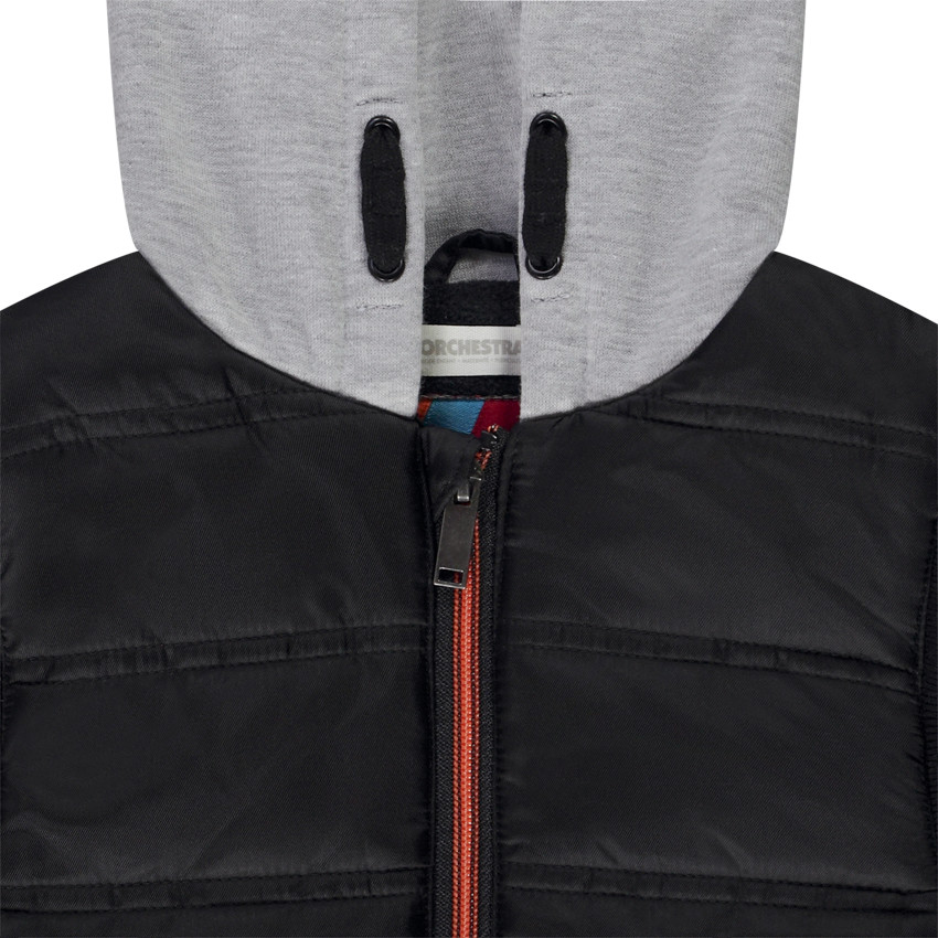 Doudoune sans manches avec capuche pour garçon 