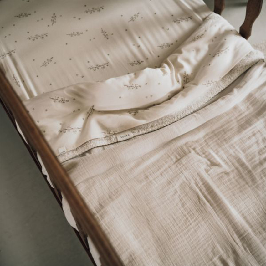 Hoeslaken bed 60x120cm Coast Warm White 