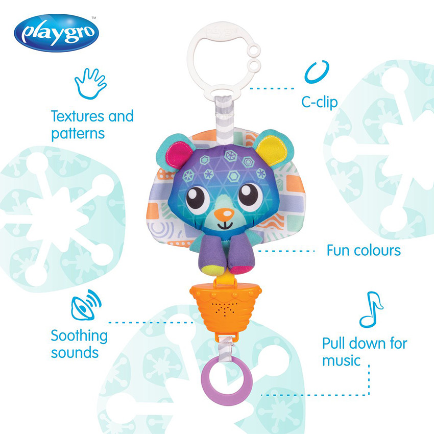 Muzikaal knuffel met koord Polar Pals – Arctic Bear 