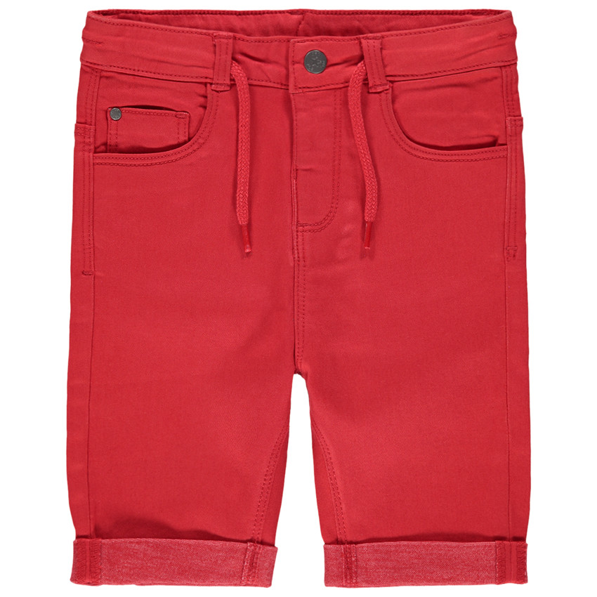 Bermuda van stof met koorden 