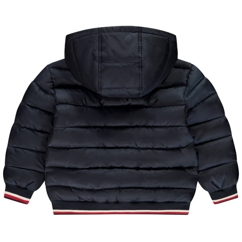 Doudoune rembourrée à capuche avec badge gomme pour garçon 