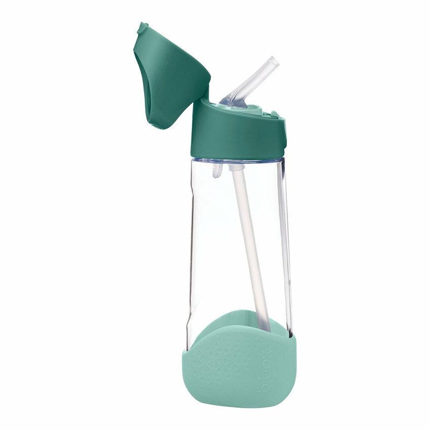 Gourde Tritan avec paille en silicone 600ml Vert Émeraude 