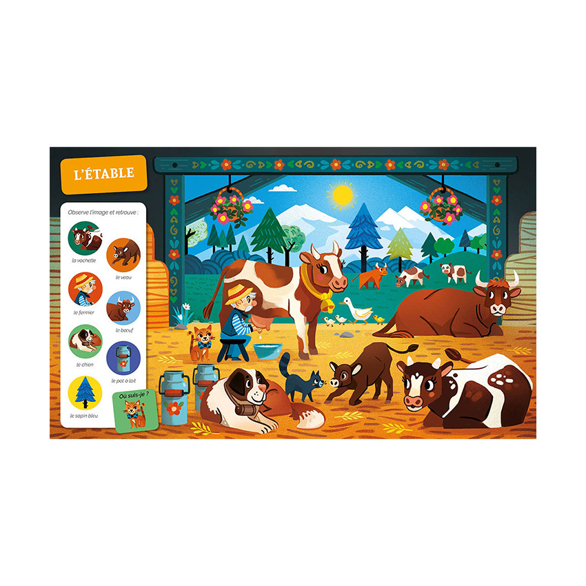 Livre "Cherche et trouve des tout-petits - A la ferme" 