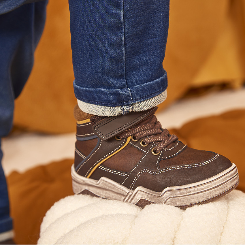 Bottines met velcro en elastieken voor jongens 