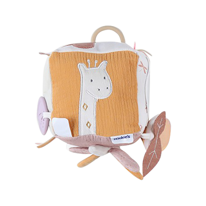 Cube d'activités en veloudoux Popsie, Gigi & Louli 