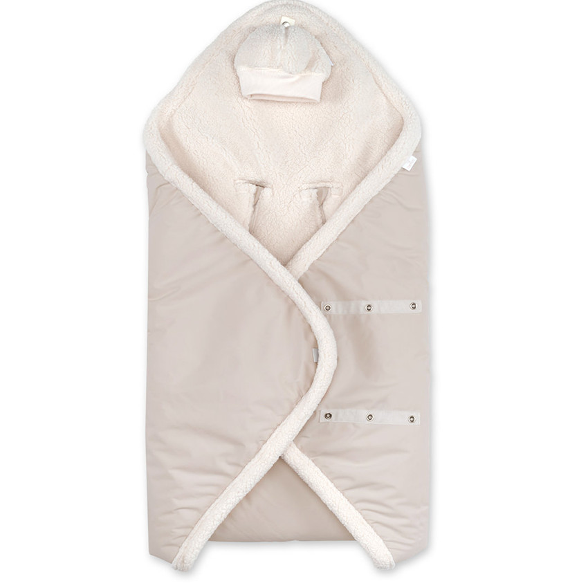 Wikkeldeken Biside - Pady Rainy + Teddy Neutral - 0-12m 