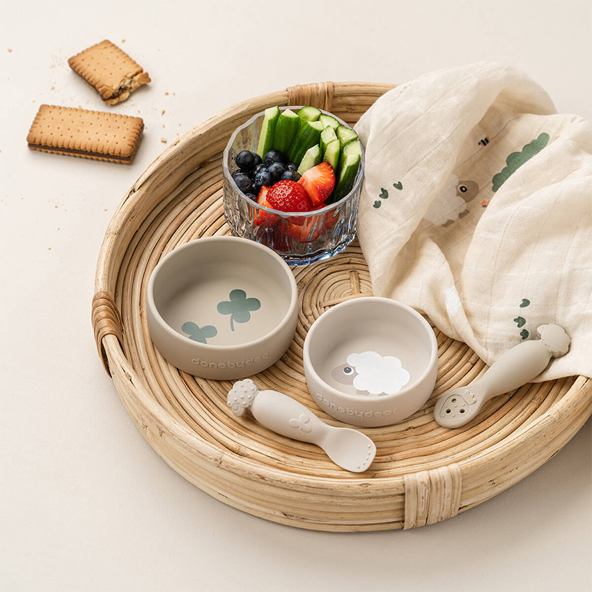 Set de 2 bols en silicone Sheepy Sable 