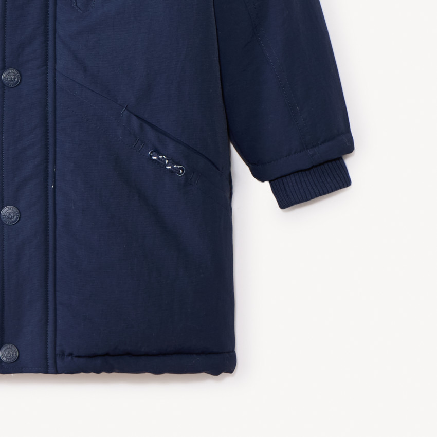 Parka à capuche avec fausse fourrure amovible pour garçon 