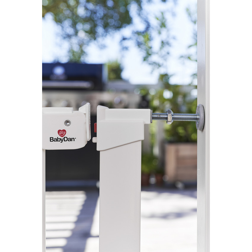 Barrière de sécurité Asta pour porte et escalier Métal Blanc 