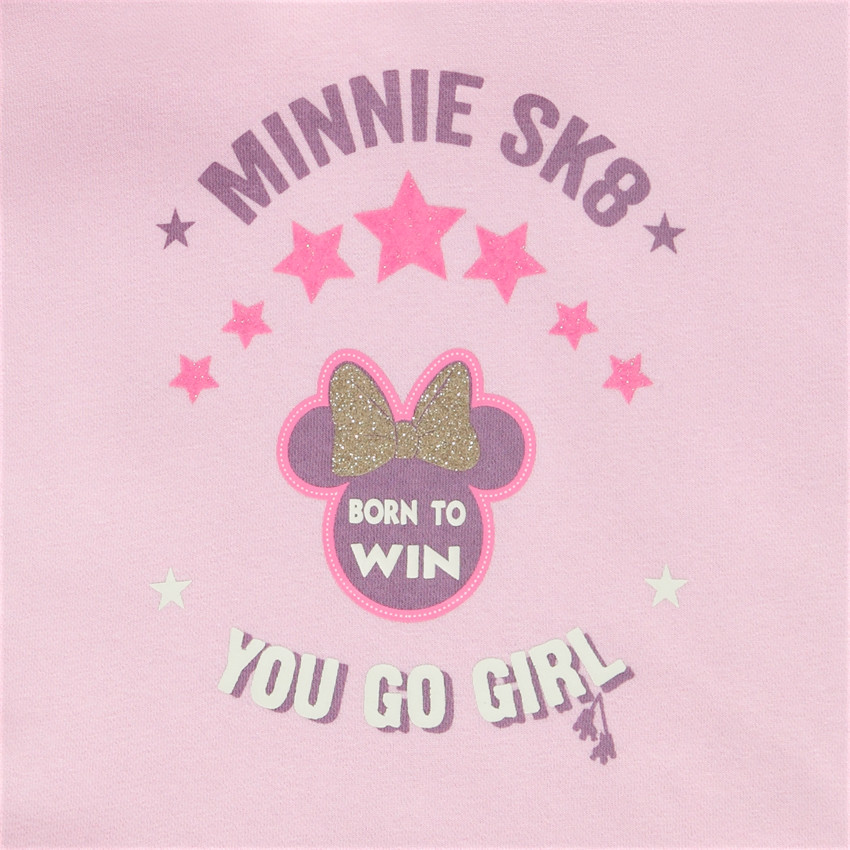 Sweat à capuche oversize print Minnie Disney pour fille 