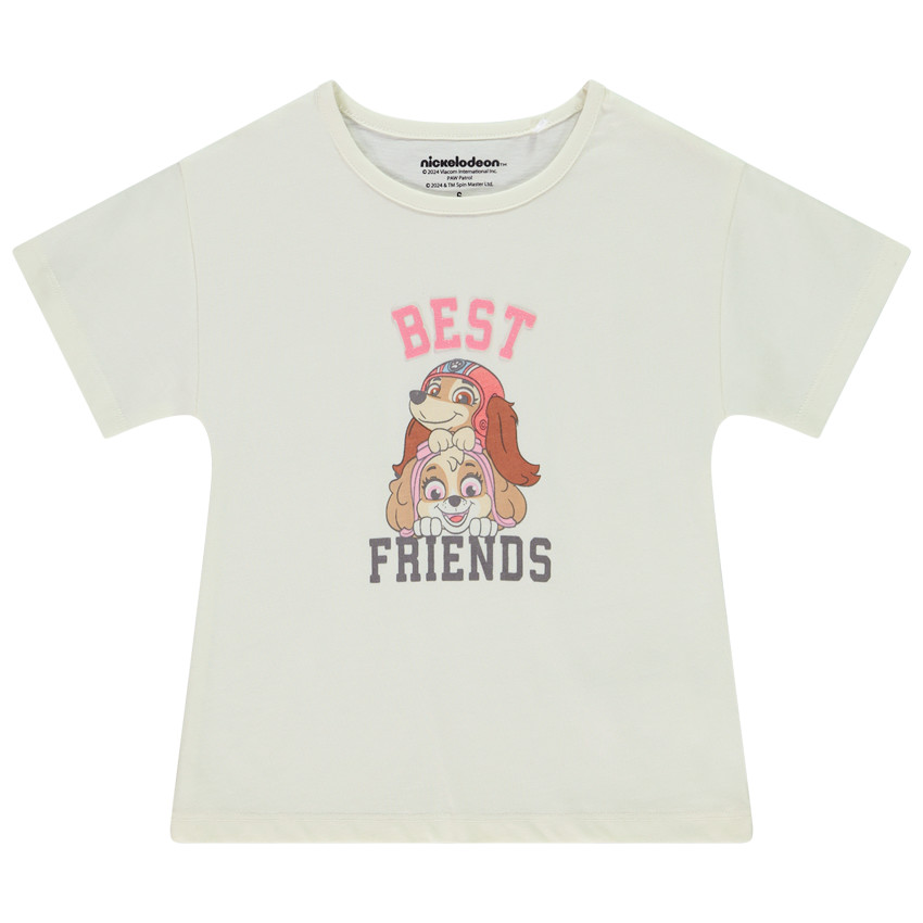 T-shirt manches courtes print Pat'Patrouille pour fille 