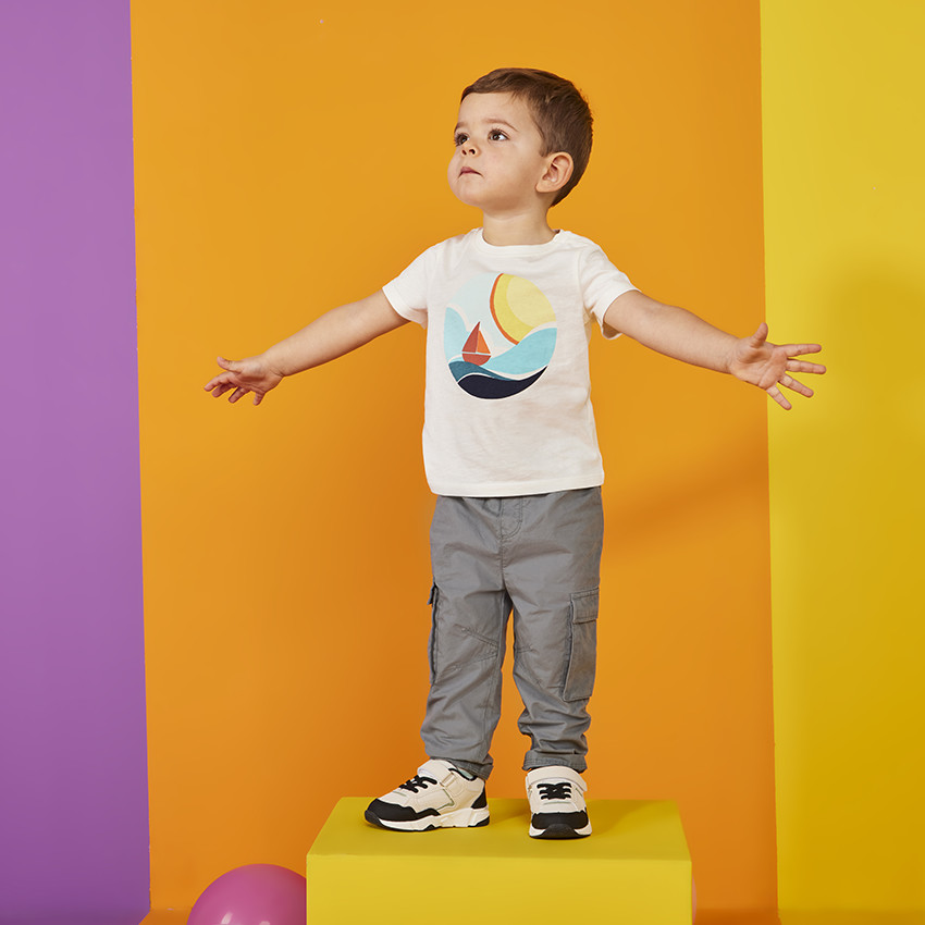 Cargo broek van stof voor baby jongen 