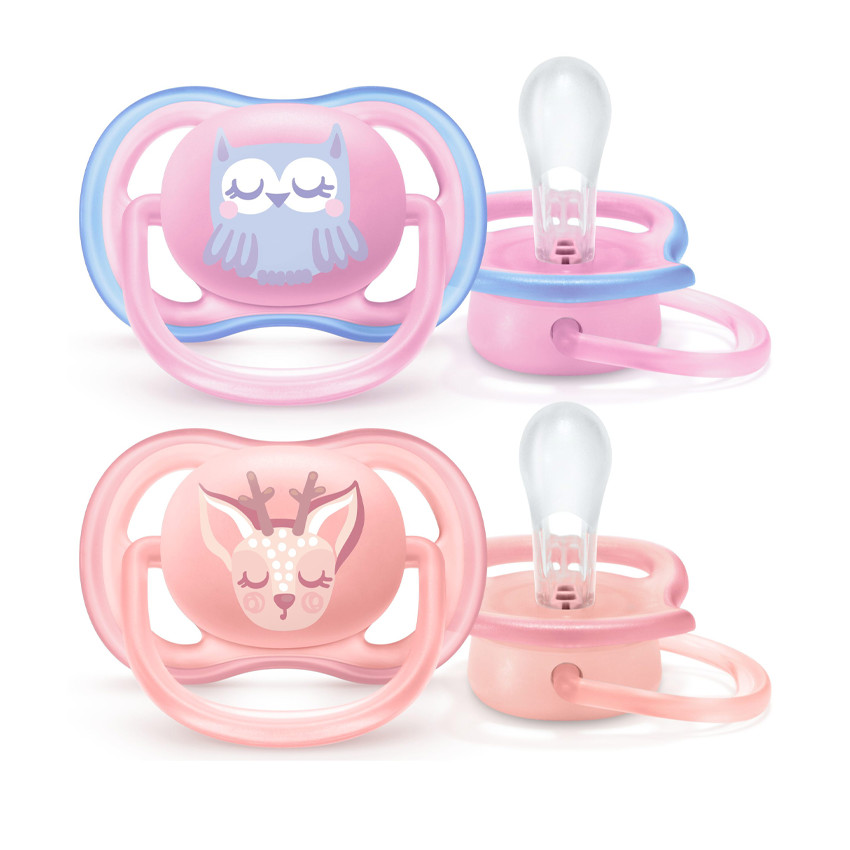 Sucette Ultra Air 0-6M Roze - 2 pièces  