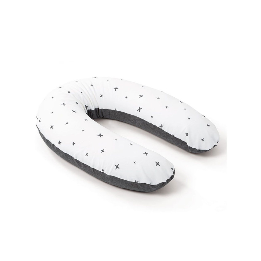 Grand coussin multi-usages Buddy – Etoiles/anthracite 