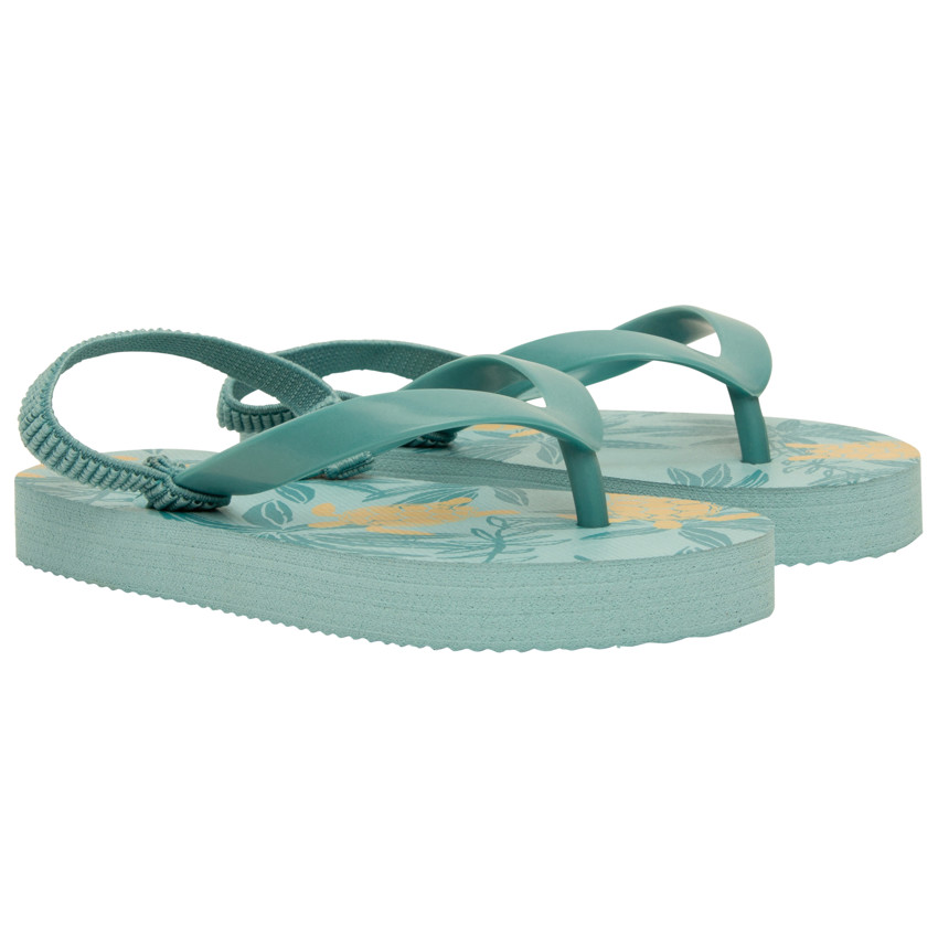 Slippers met bladeren en schildpadden print voor jongen met band volgens de leeftijd 