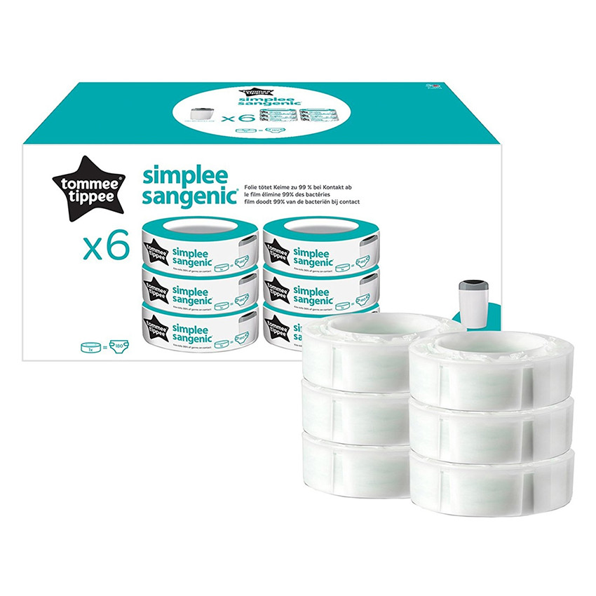 Lot de 6 recharges pour poubelle Simplee 