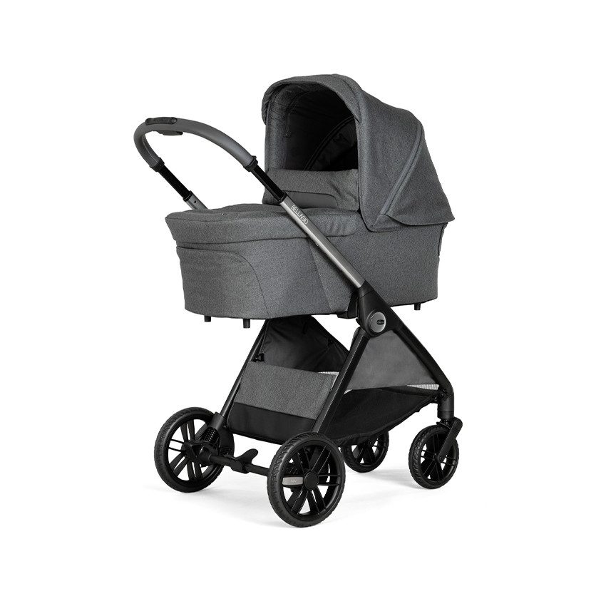 Poussette Bellagio avec adaptateurs Black Satin  