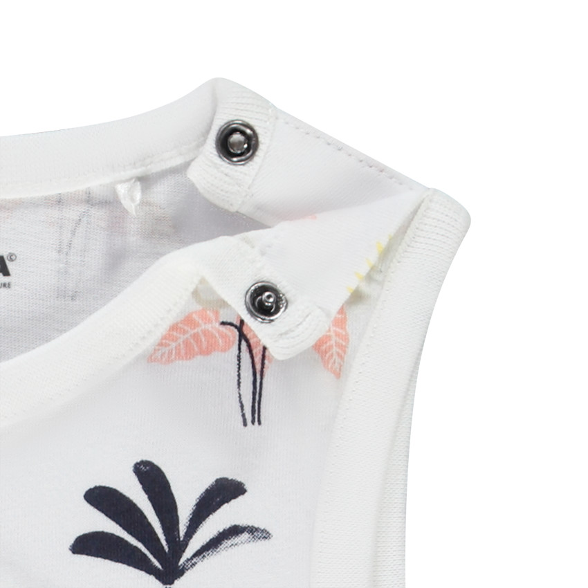 Set van 2 stuks met bedrukt hemdje voor baby jongen 