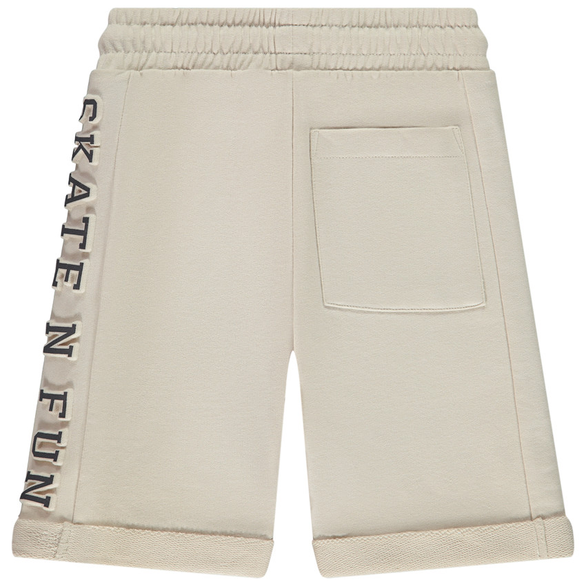 Bermuda fantasie in fleece met embossed print voor jongens 