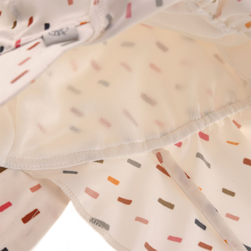 Casquette protège-nuque 7-18M avec imprimé traits 