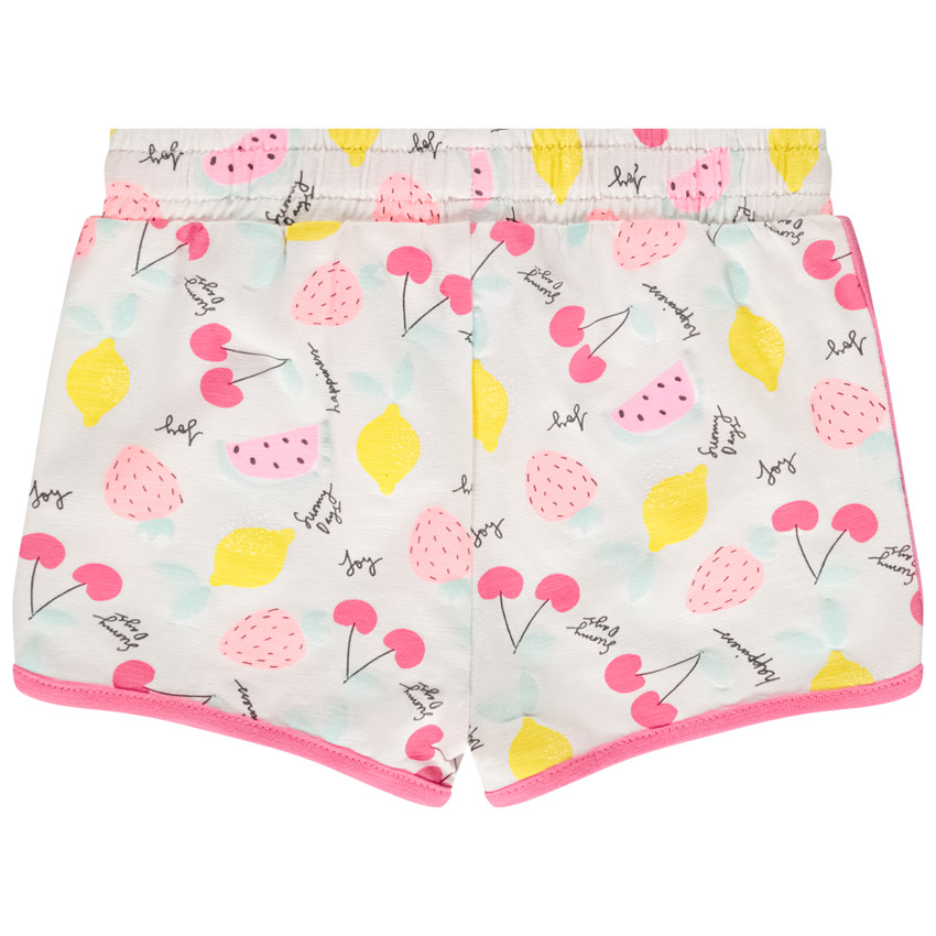 Short in jersey met fantasieprint voor baby meisjes 