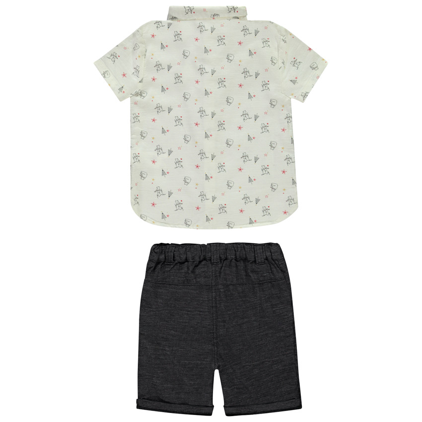 Feestset van 4 stukken met vlinderdas voor babyjongens 