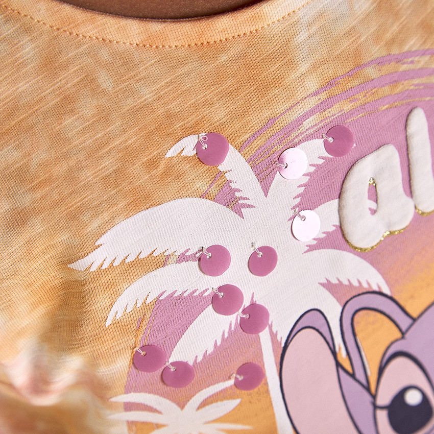 Robe effet tie & dye Angel Disney à gros sequins pour fille 