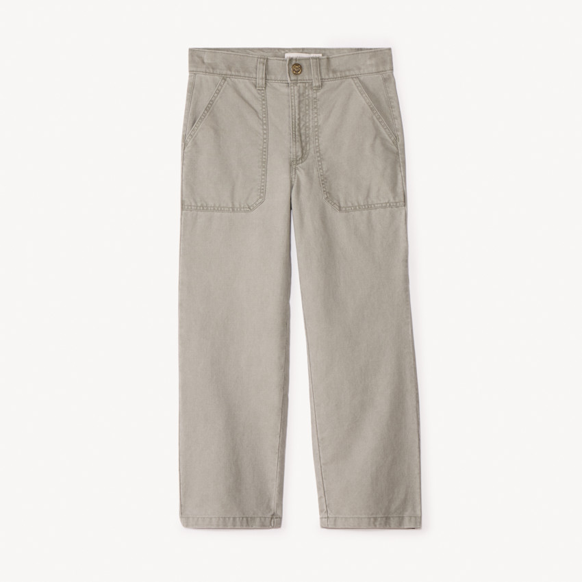 Pantalon droit en toile unie pour garçon 