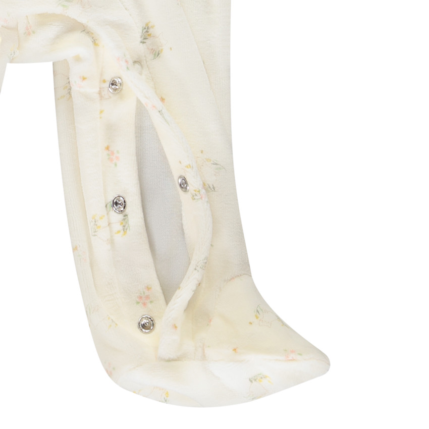 Pyjama van fluweel met kattenprint voor meisjes 