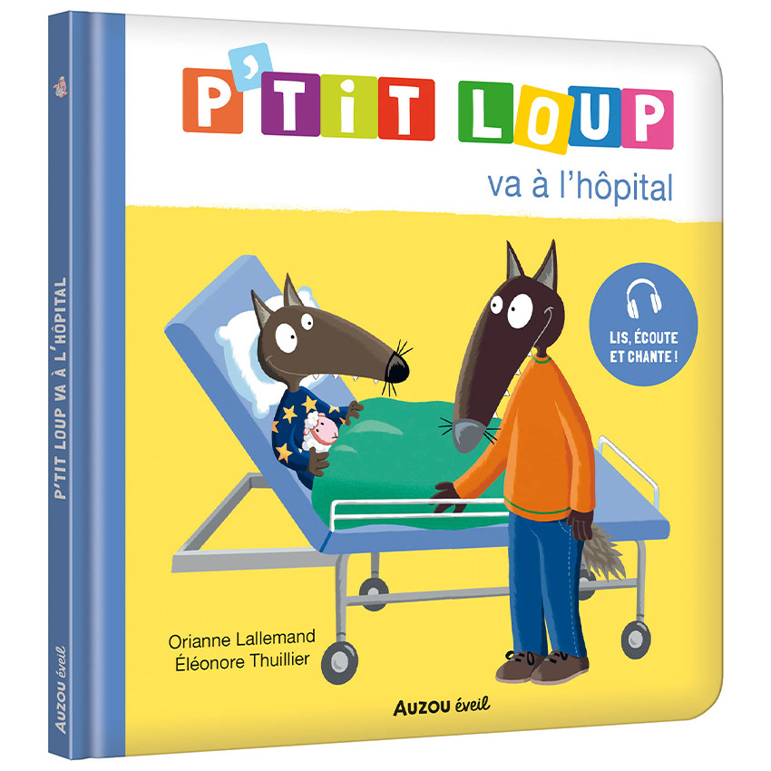 Boek FR P'tit Loup va à l'hôpital 2jaar+ 