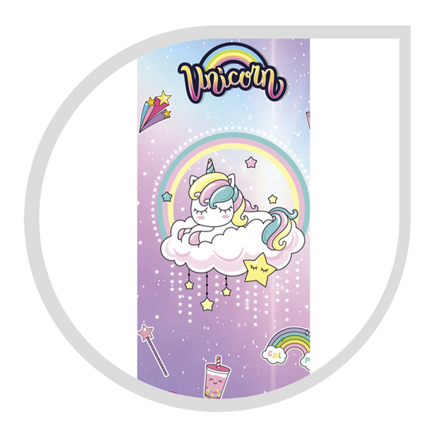 Trottinette 3 Roues Rose Licorne  