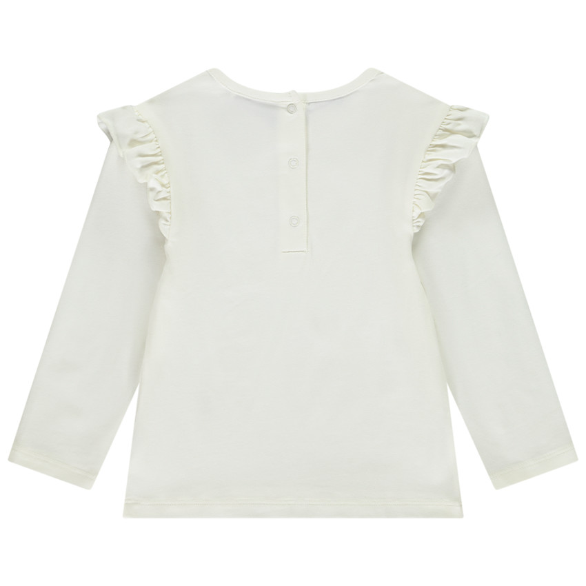 T-shirt manches longues à pétales effet 3D pour bébé fille 