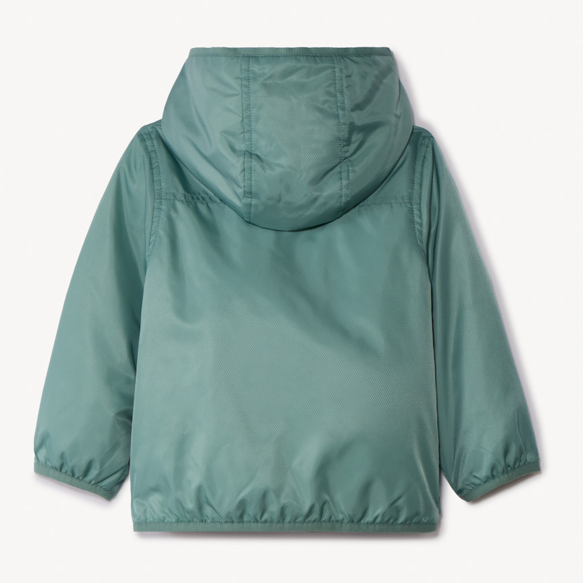 Gewatteerde ripstopparka met 50% gerecycleerd polyester voor babyjongens 