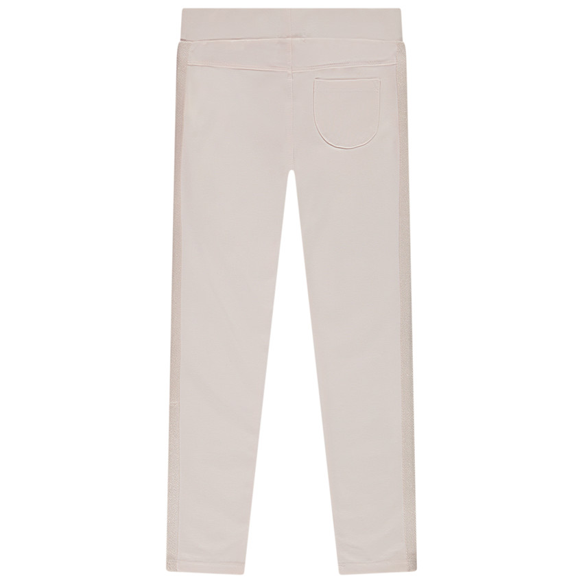 Jegging en milano uni à bandes pour fille 
