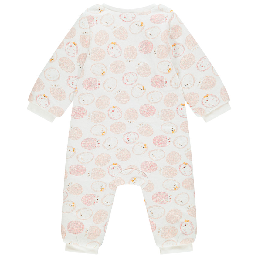 Combinaison longue zippée imprimée pour bébé fille 
