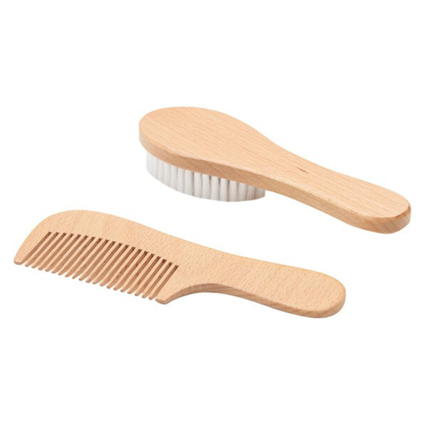 Set Brosse et Peigne Bois Hêtre 