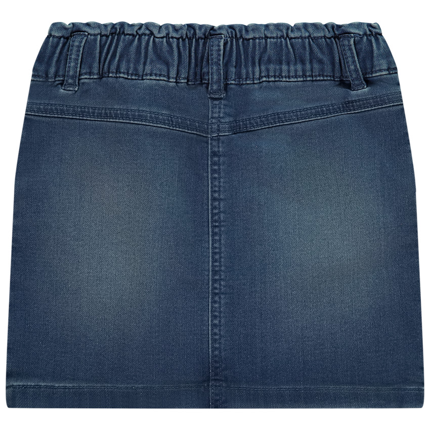 Jupe effet jean avec foulard noué pour fille 