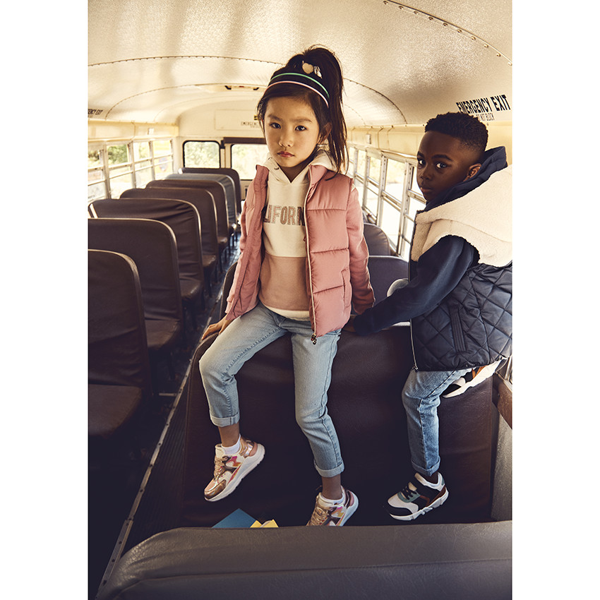 Doudoune sans manches en sherpa pour garçon 