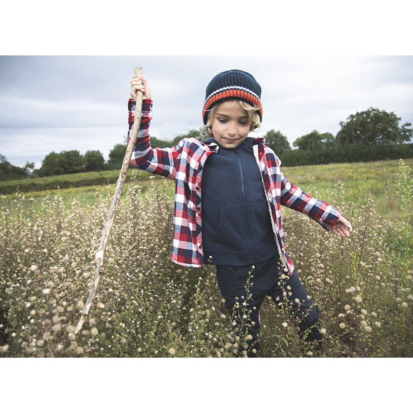 Vest met capuchon in fleece voor jongens 