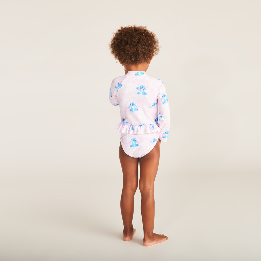 UV-beschermende lange mouwen badpak met Stitch Disney-print meisjes baby 