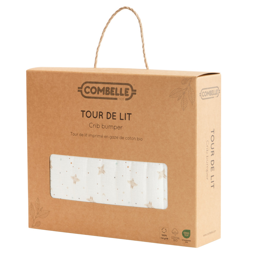 Tour de lit en double gaze Douce Hirondelle écru 